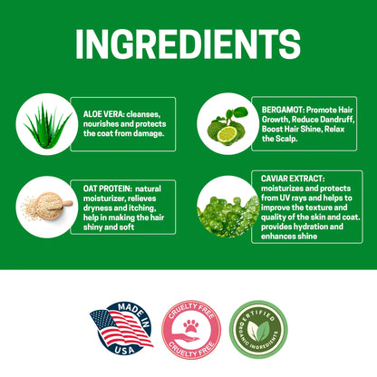 All-Natural Dog Shampoo (5 Treatment Options Available) - Size: 16 OZ | Pack Of: 1 by Romekin USA Corp