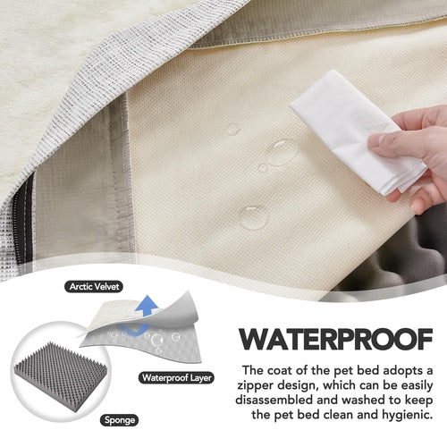 Orthopedic Dog Bed with Washable Cover, Non-Slip by Titan's Tails & Treats