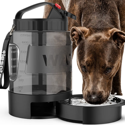 Large Dog Travel Water Bowl Dispenser by LESOTC Pet Products