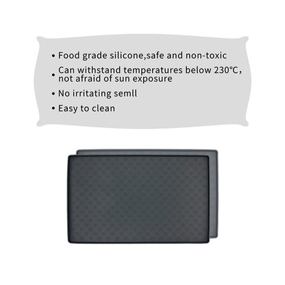 Non-Slip Waterproof Pet Food Mat Silicone Pet Food Drinking Mat by Titan's Tails & Treats