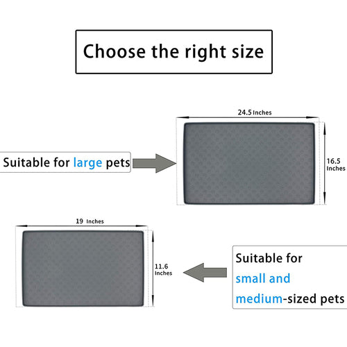 Non-Slip Waterproof Pet Food Mat Silicone Pet Food Drinking Mat by Titan's Tails & Treats