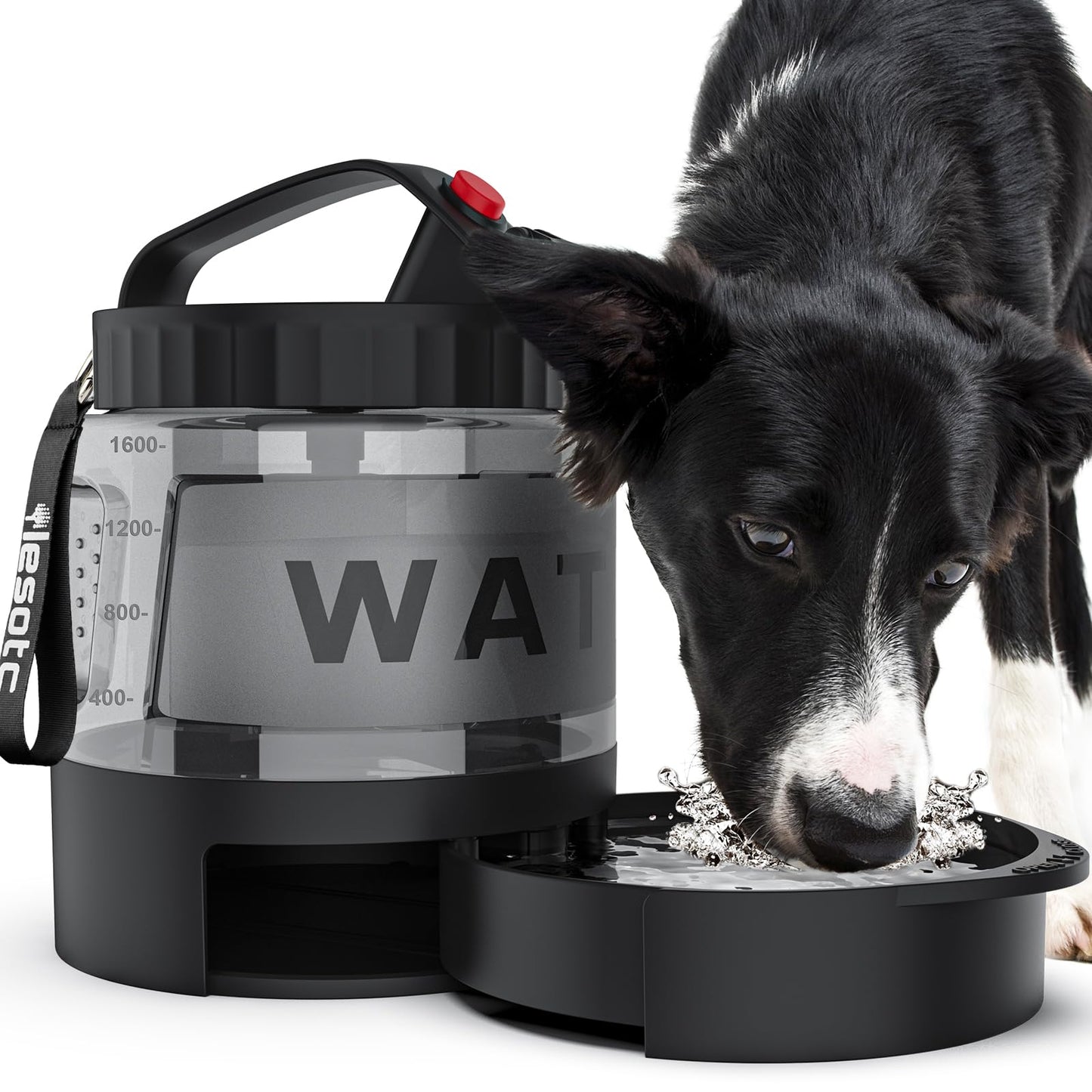Large Dog Travel Water Bowl Dispenser by LESOTC Pet Products